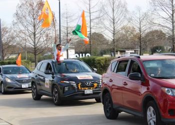 Hindus In US Take Out 100-Mile Car Rally Across Houston Ahead Of Ram Temple Event