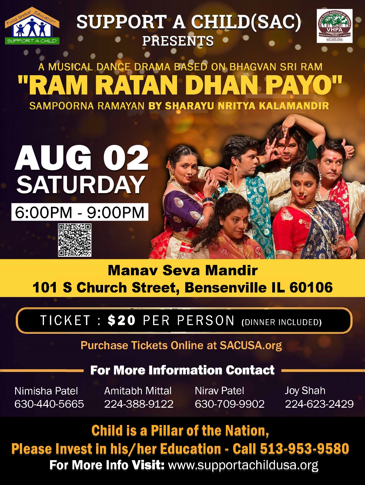 A musical dance drama based on “RAM RATAN DHAN PAYO” sampoorna ramayan by Sharayu Nritya Kalamandir
