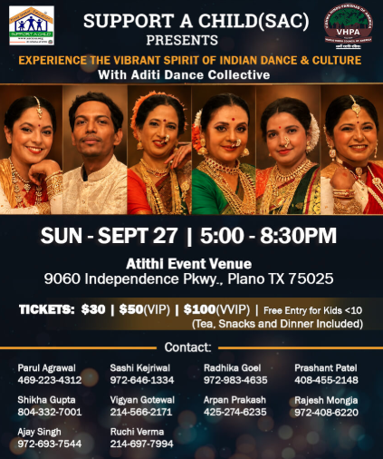 Support A Child Presents: Rhythms of India at Atithi
